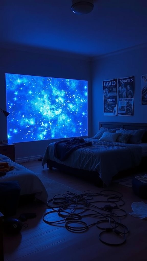dark cosmic projection bedroom ambience