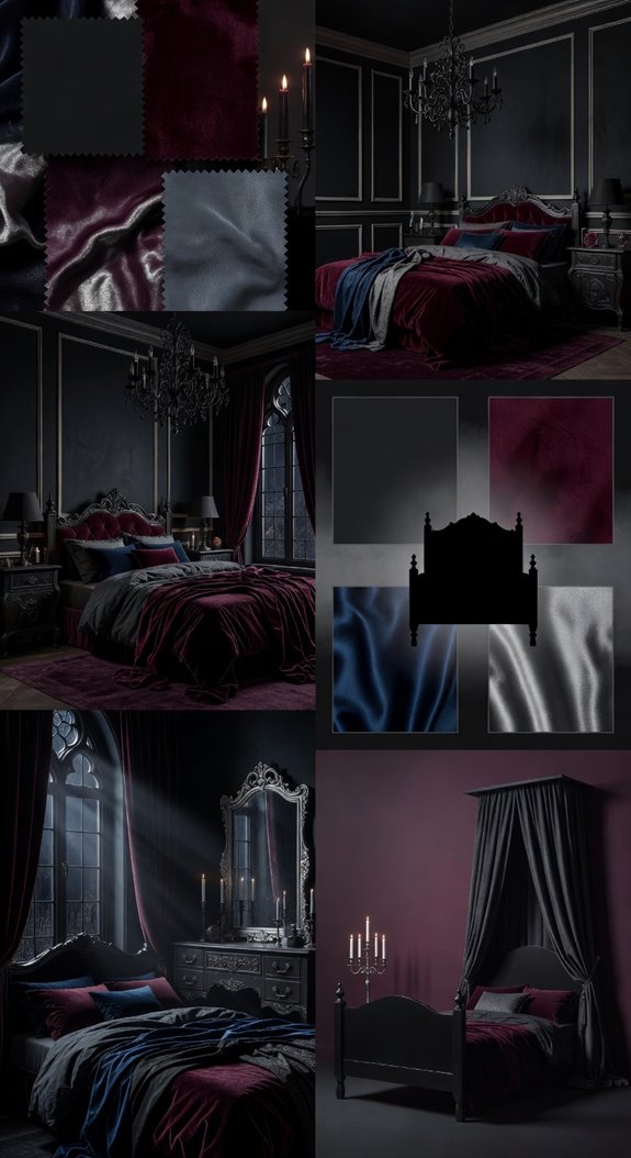 deep blacks charcoal grays midnight blues