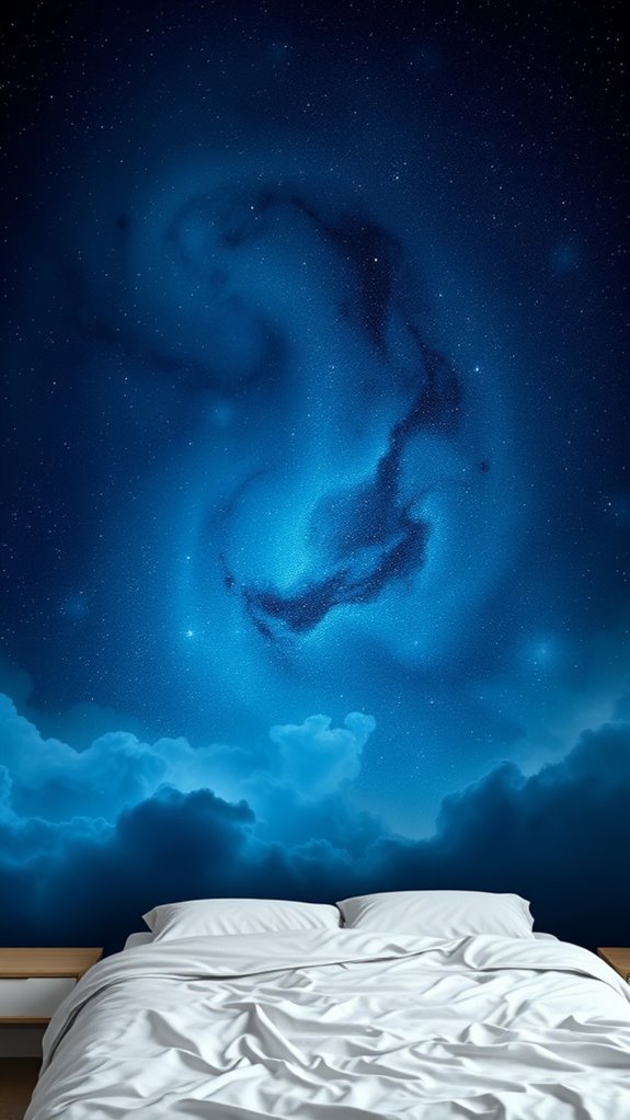 deep cobalt nebula candlelit glow
