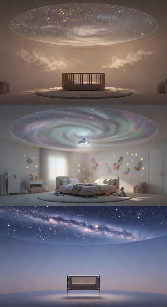 deep navy ceiling with stars
