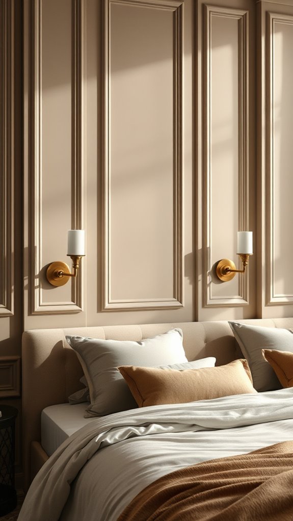 deep navy paneled wall luxury