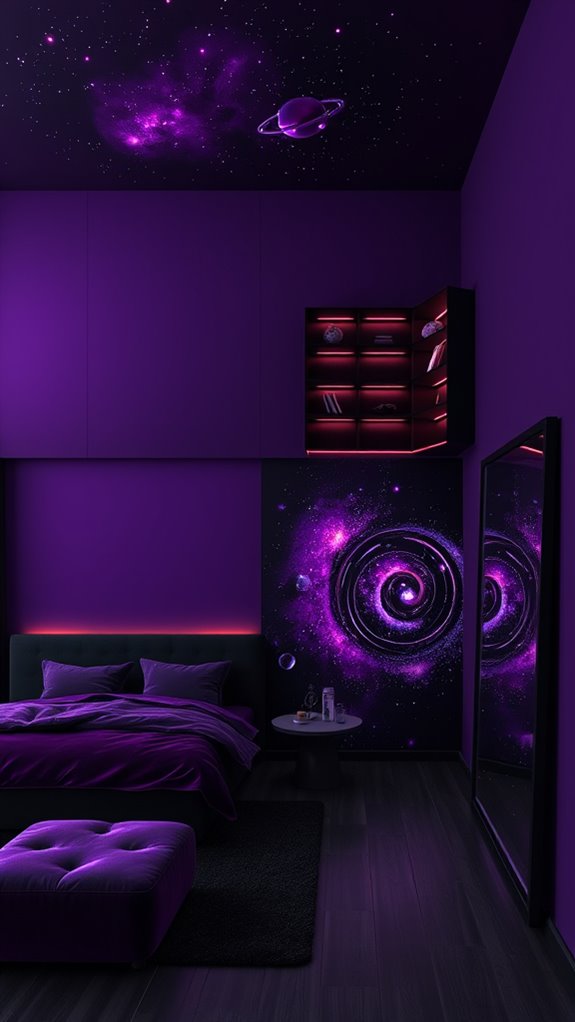 deep purple black galactic haven