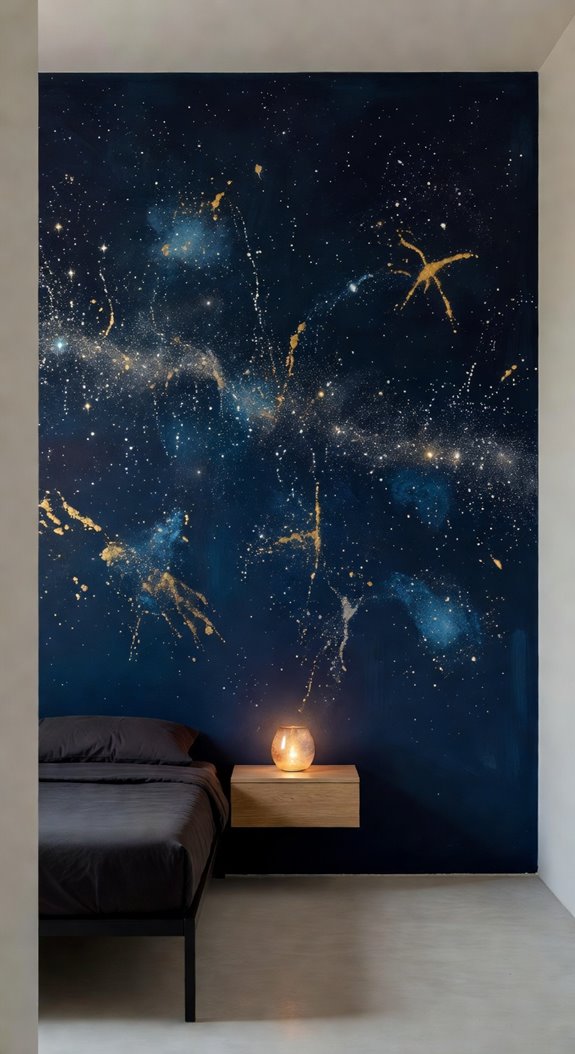deep space accent wall technique
