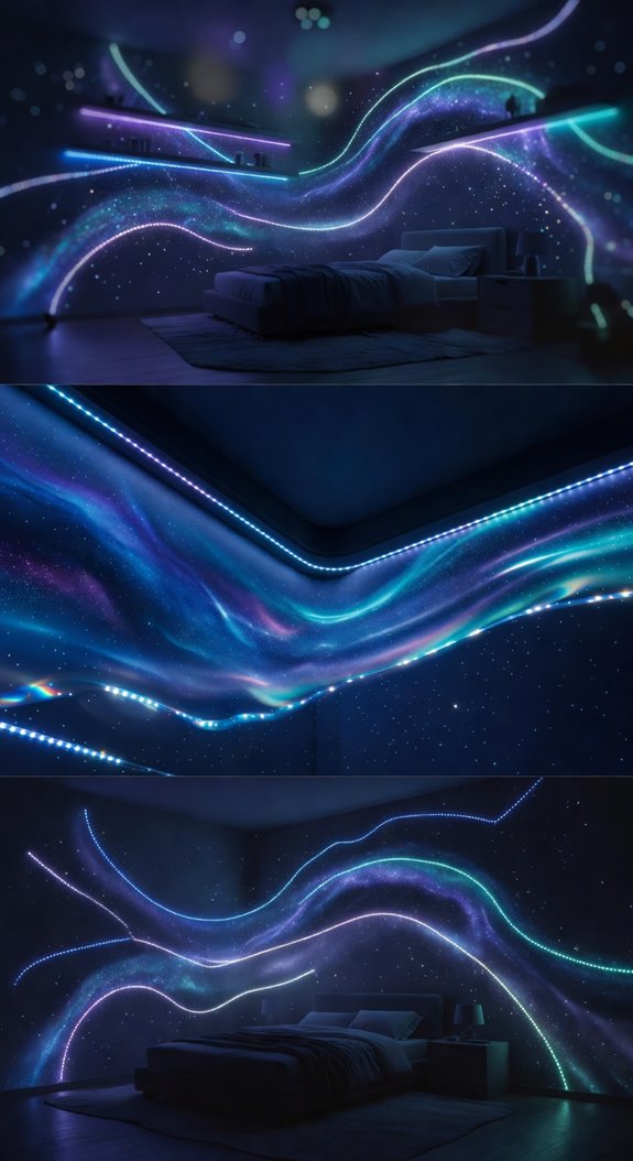 deep space color led accents