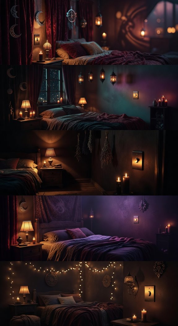 dimmed amber jewel toned sanctuary
