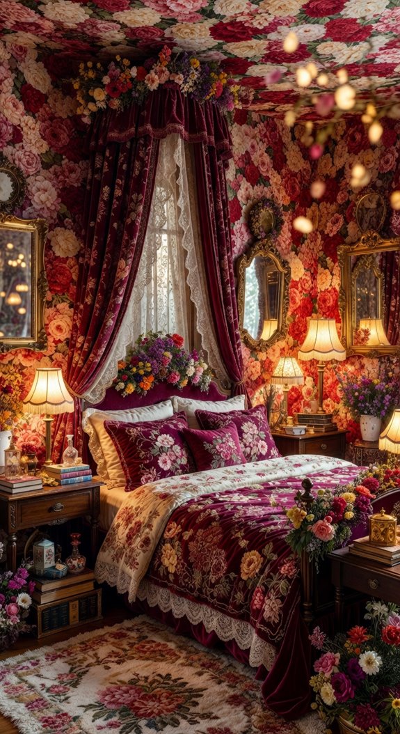 dominant floral cohesive palette