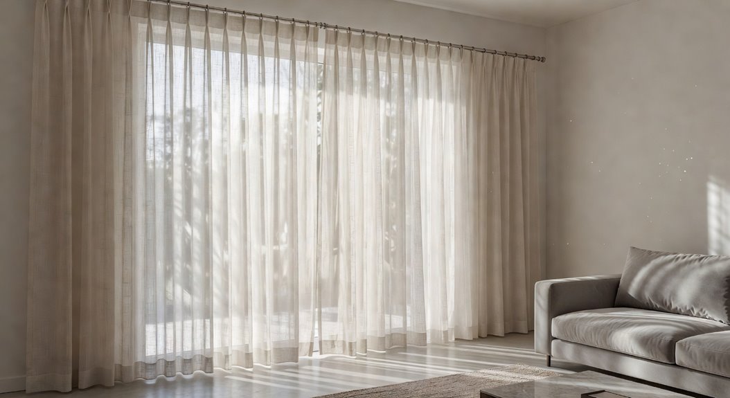double layer sheer curtain layering inspiration