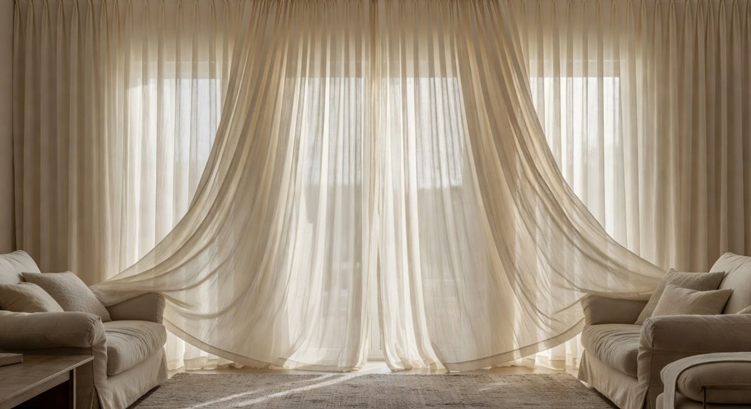 double up sheer panels full effect