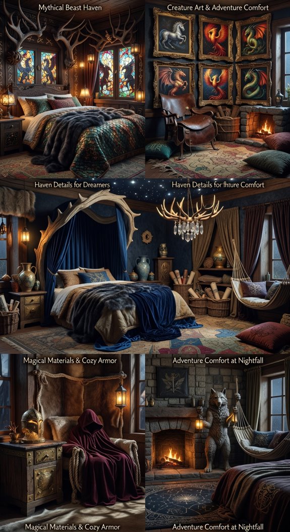dragon tapestry jewel toned luxury shadows