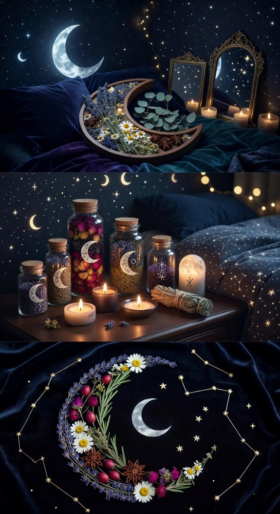 dried botanicals for moonlit decor