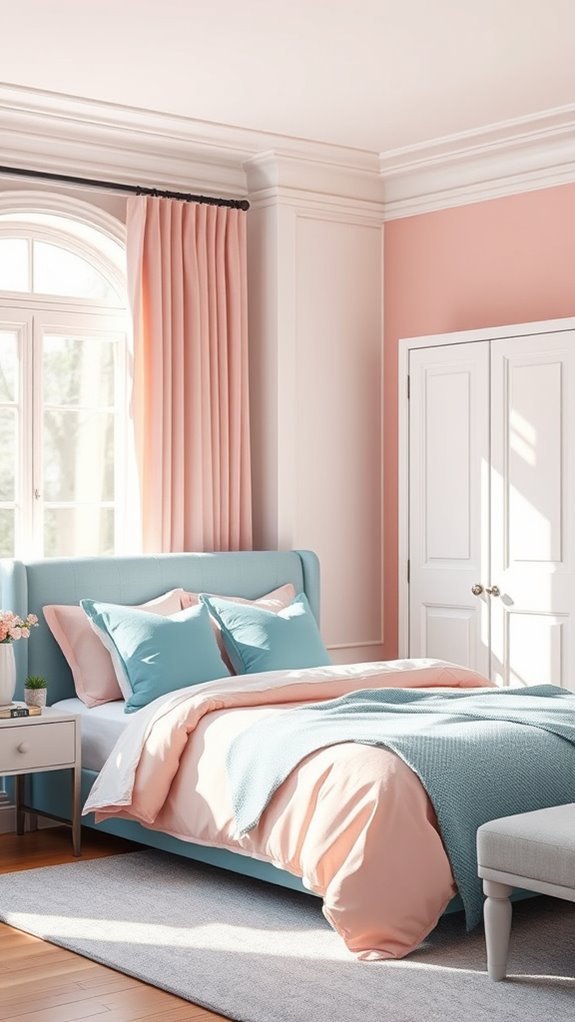 dusty blush slate blue harmony