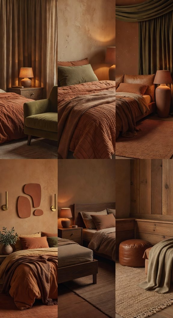 earthy tones for moody warmth