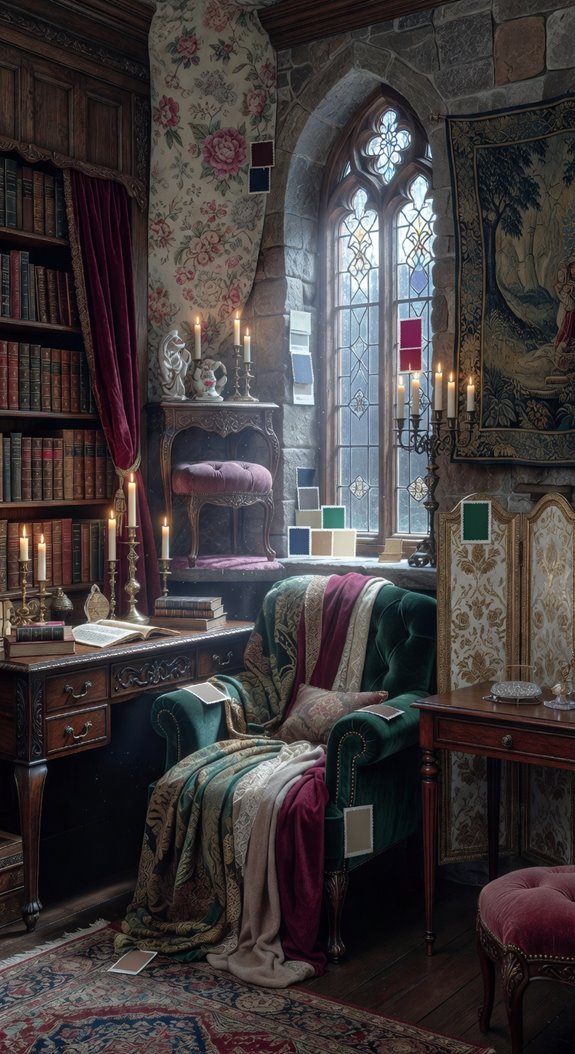 elegant blush velvet fairy tale bedroom