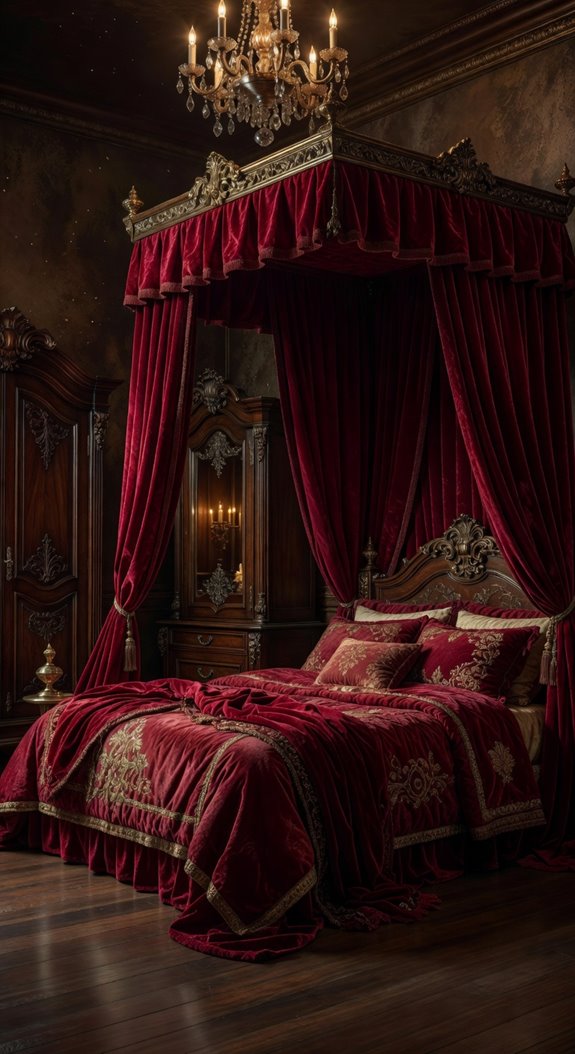 enchanted canopy bed centerpiece