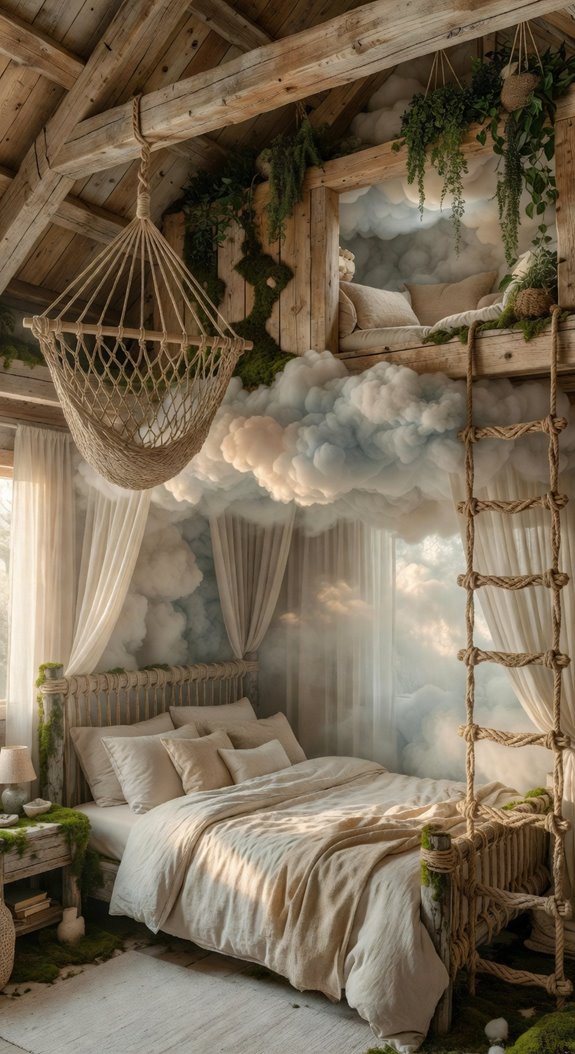 exposed wood rope earthy coziness