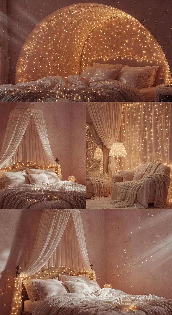 fairy lit canopy glow ambiance
