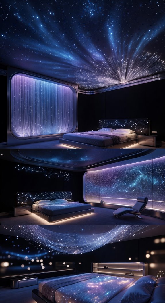 fiber optic starfield ceiling ideas