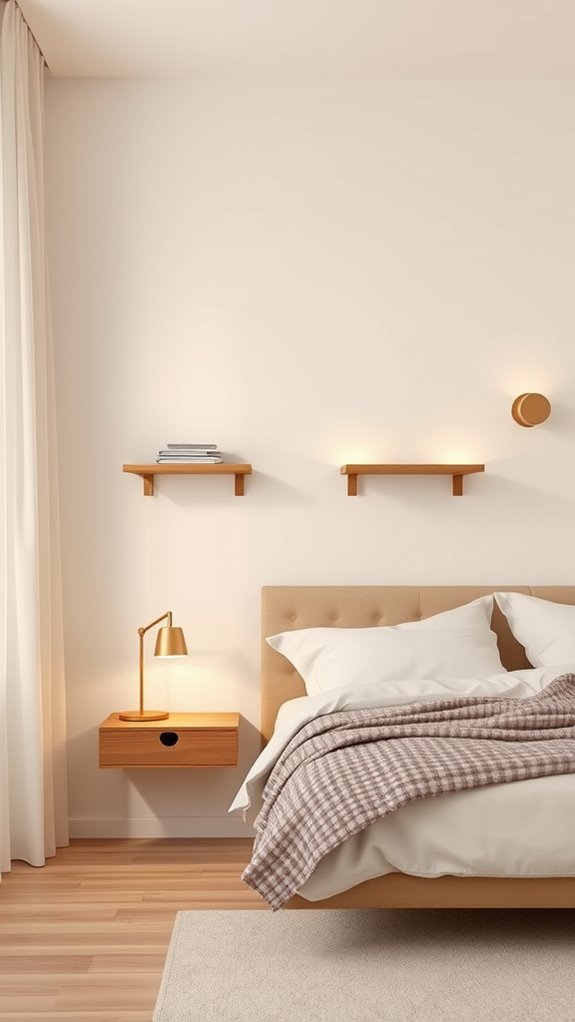 floating nightstands wall mounted elegance