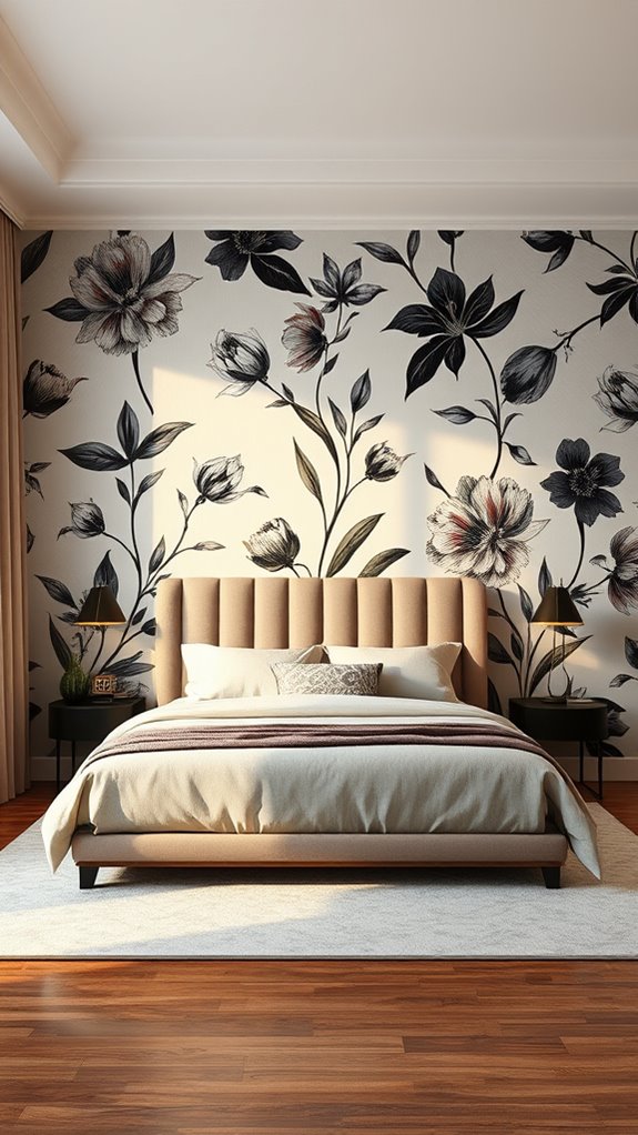 floor to ceiling immersive wallpaper focal point