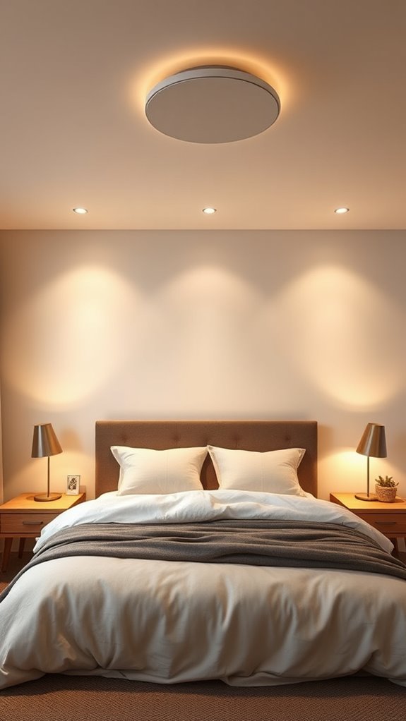 flush mount low ceiling illumination finishes