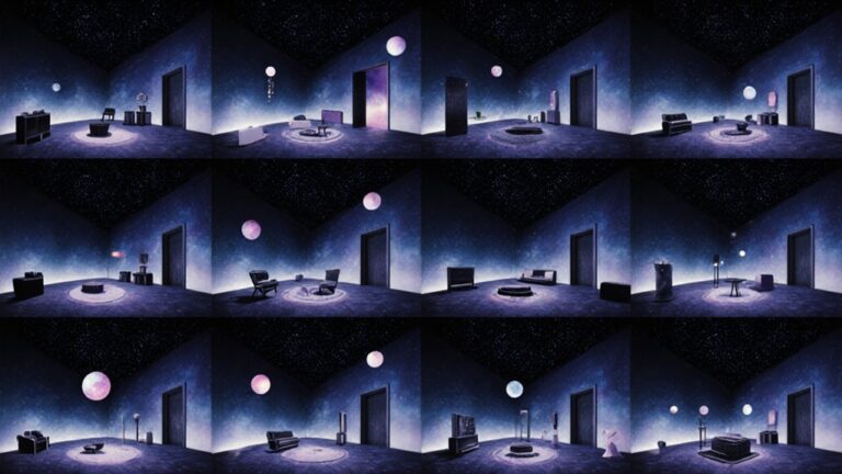 four word galaxy room showcases