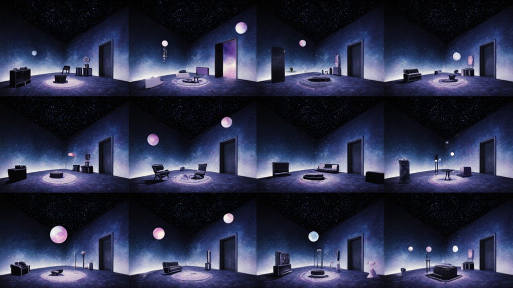 four word galaxy room showcases