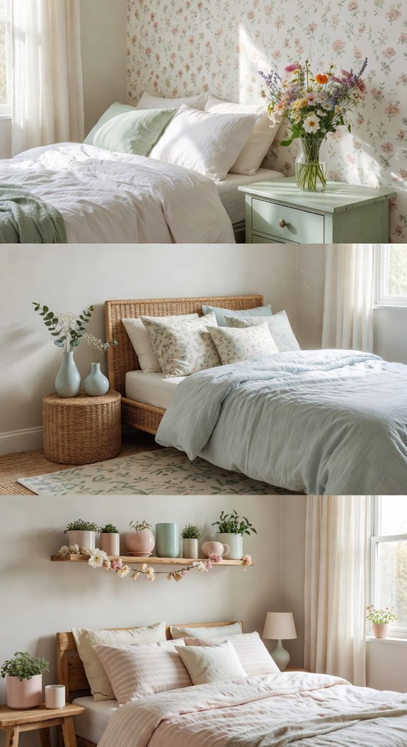 fresh restrained floral accents