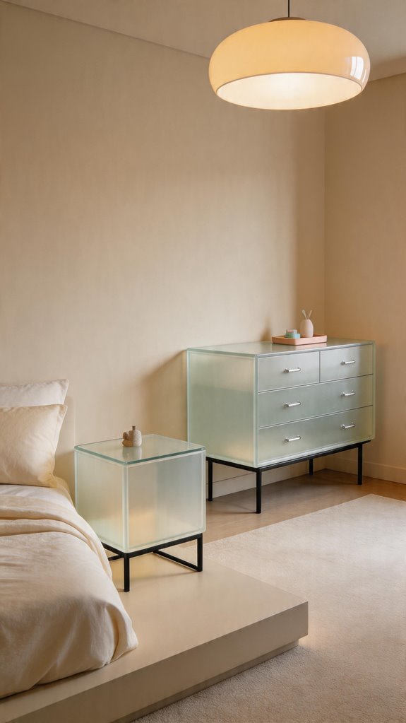 frosted furniture with translucency