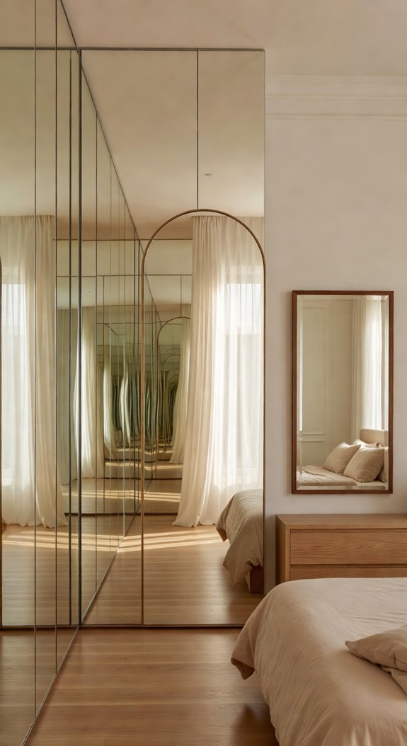full length mirror doubles depth