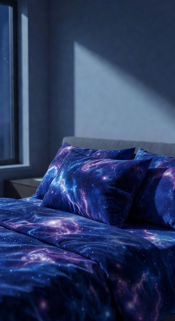 galaxy inspired velvet pillows under 50
