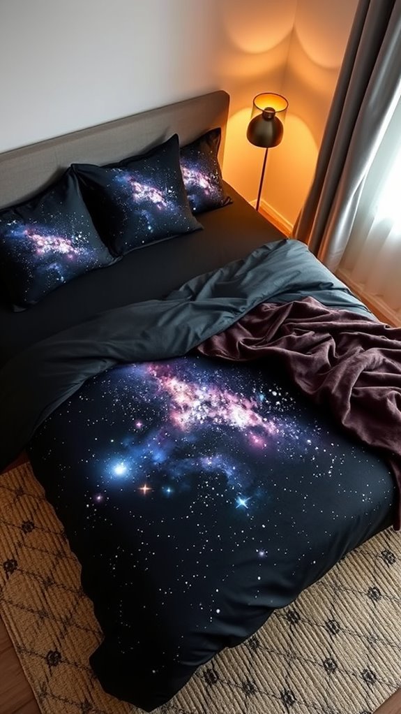 galaxy print bedding for cohesive cosmic refresh