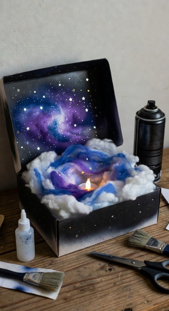 galaxy shadow box under twenty dollars