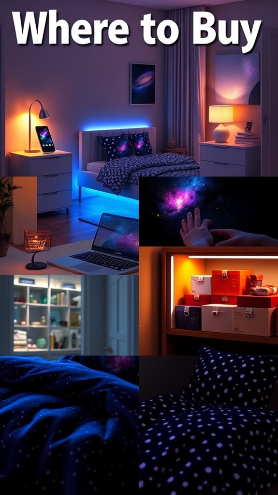 galaxy themed space saving shopping options