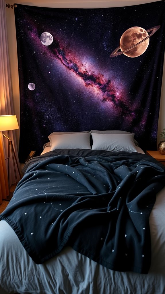 galaxy wall tapestry star filled blankets