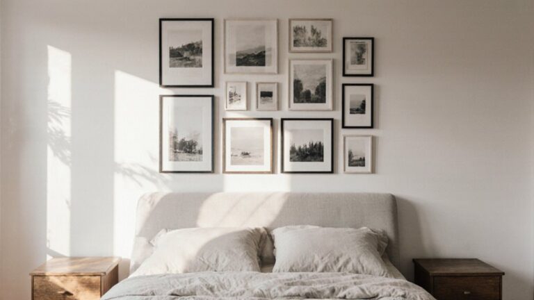 gallery wall ideas for styled bedrooms