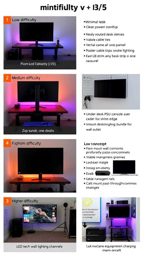 gamer s organized rgb workstation setup