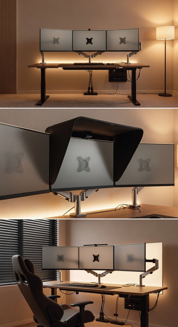 glare control and adjustable mounts
