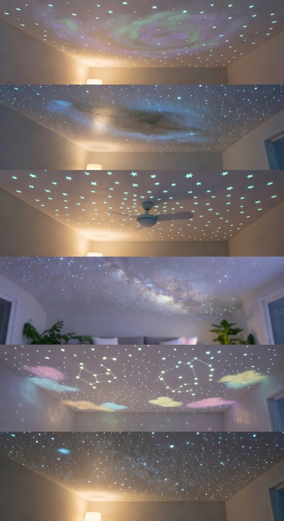 glow in the dark galaxy ceiling on budget