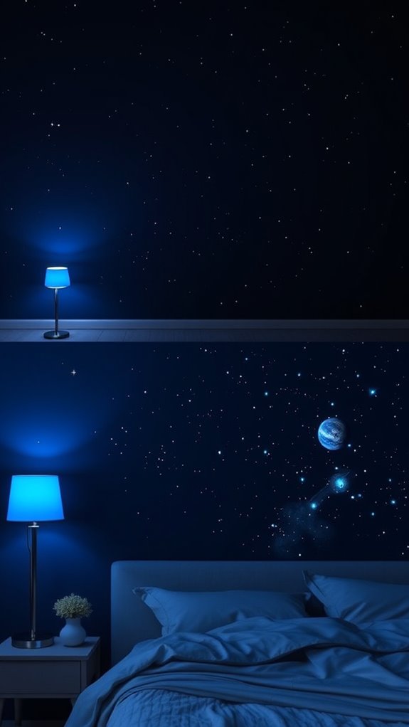 glow in the dark galaxy paint