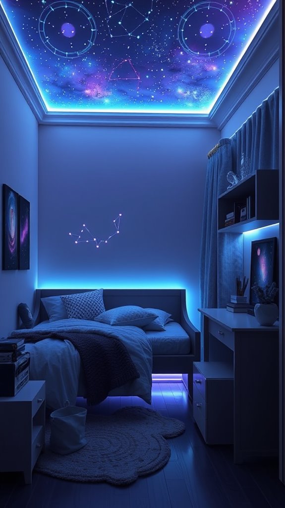 glow in the dark space conscious accents