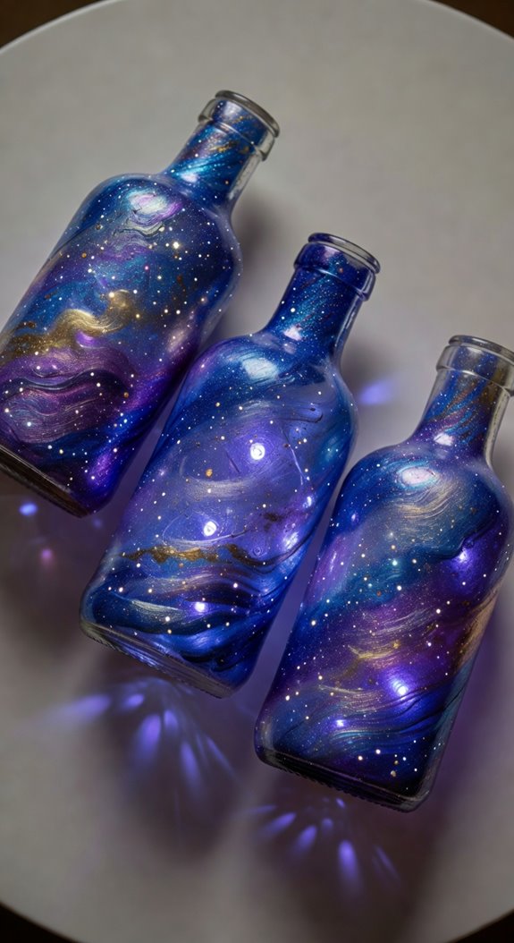 glowing galaxy bottle accents