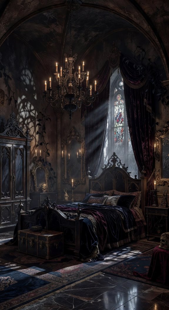 gothic bedroom scale texture durability