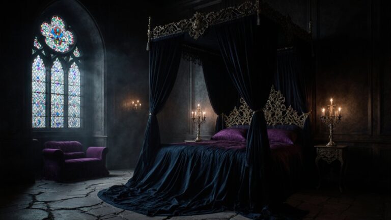 gothic fantasy bedrooms dramatic ambiance