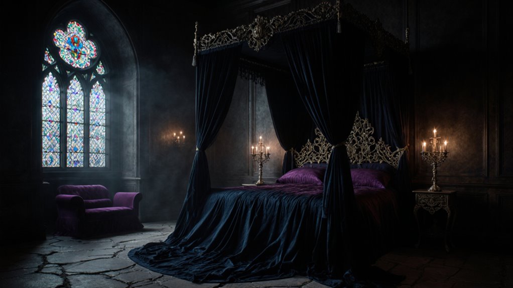 gothic fantasy bedrooms dramatic ambiance