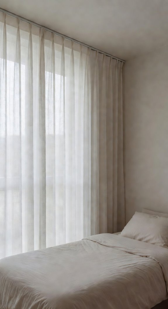 hang curtains floor to ceiling light fabric