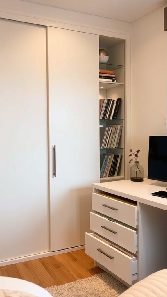 hidden accessible space saving display