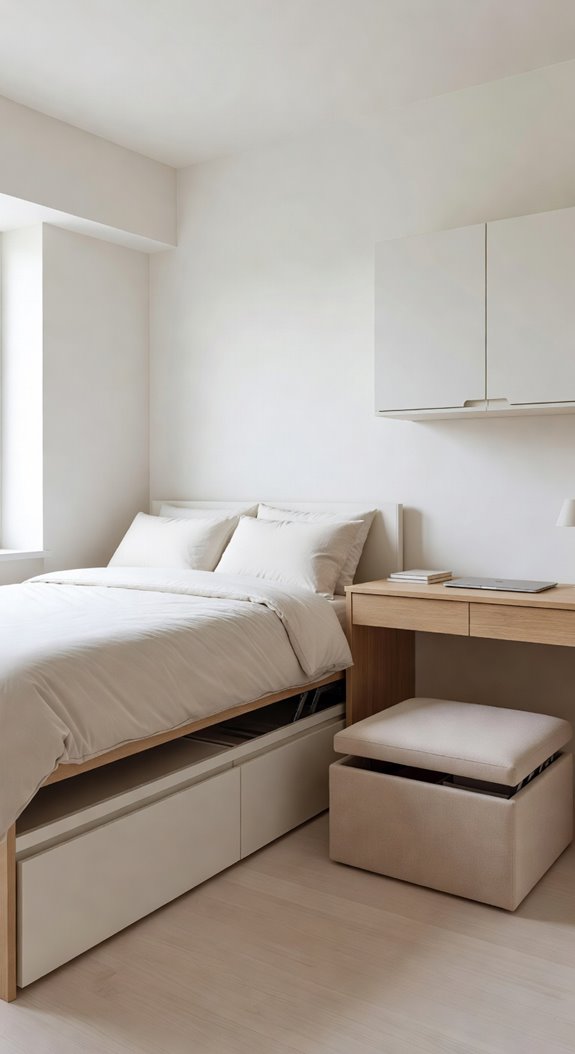 hidden storage furniture for decluttering