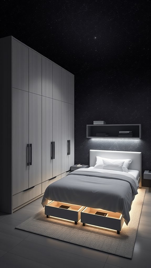 hidden storage minimalist cosmos