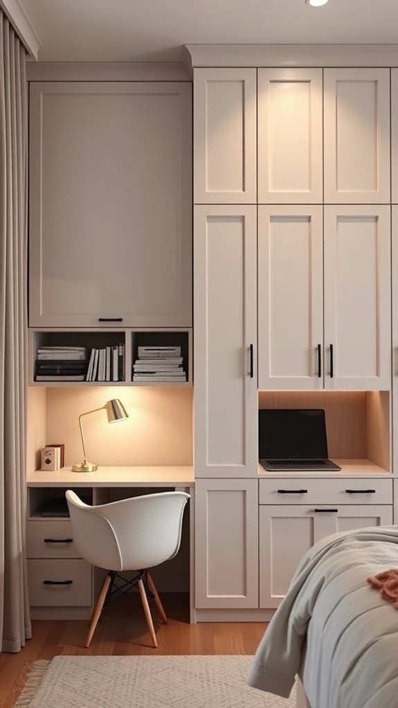 hide work materials away overnight