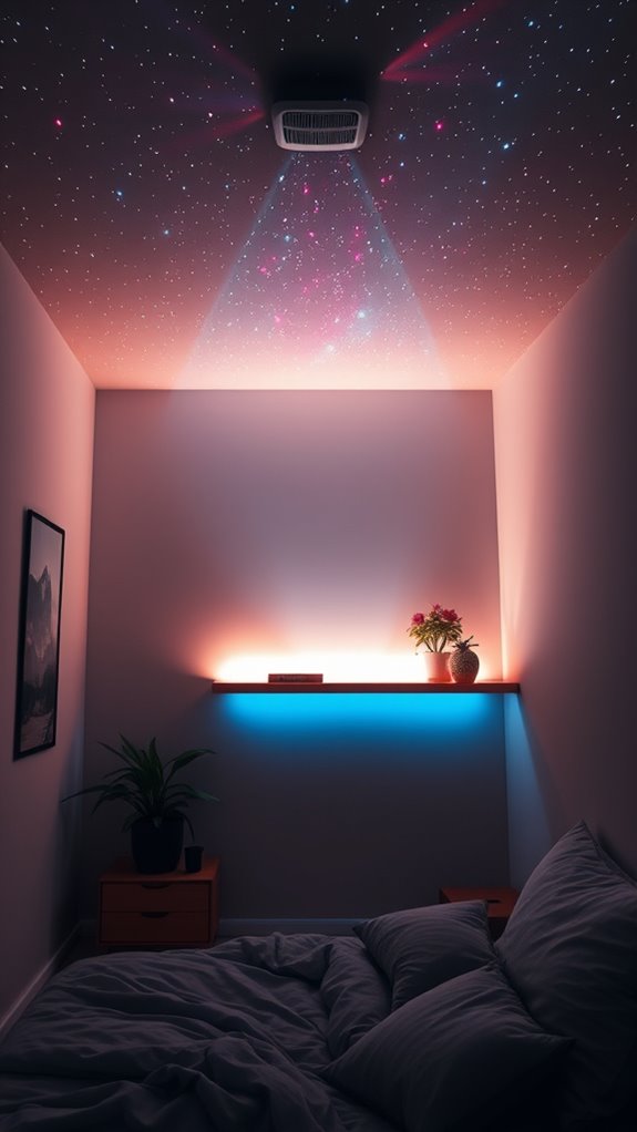 immersive corner galaxy installation